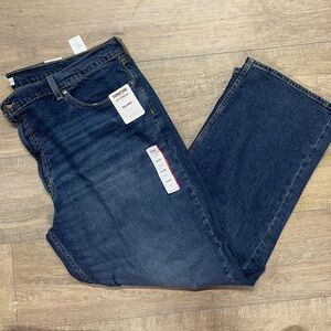 Signature by Levi Strauss Dark Blue Relaxed Jeans 48x30